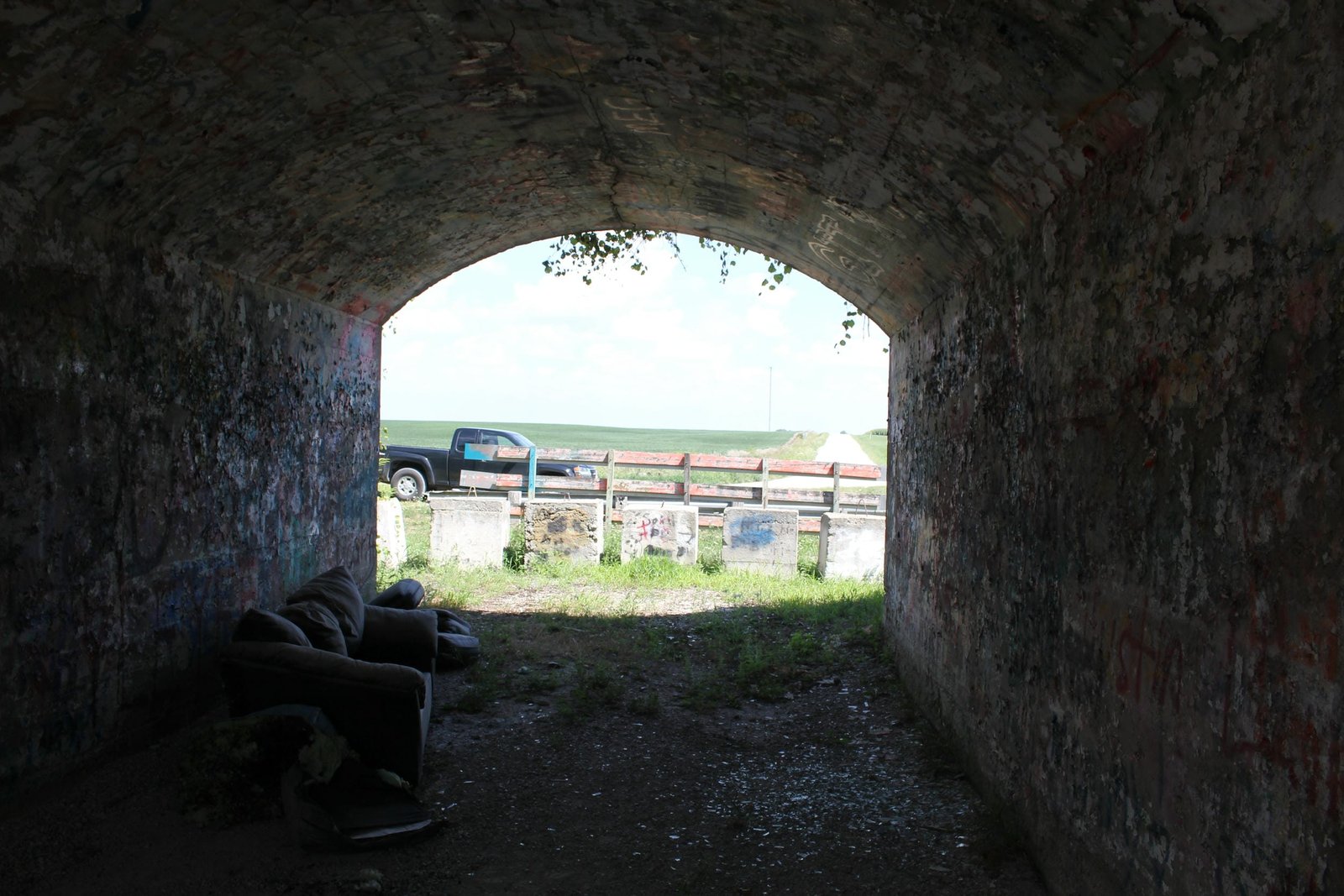 Inside arch